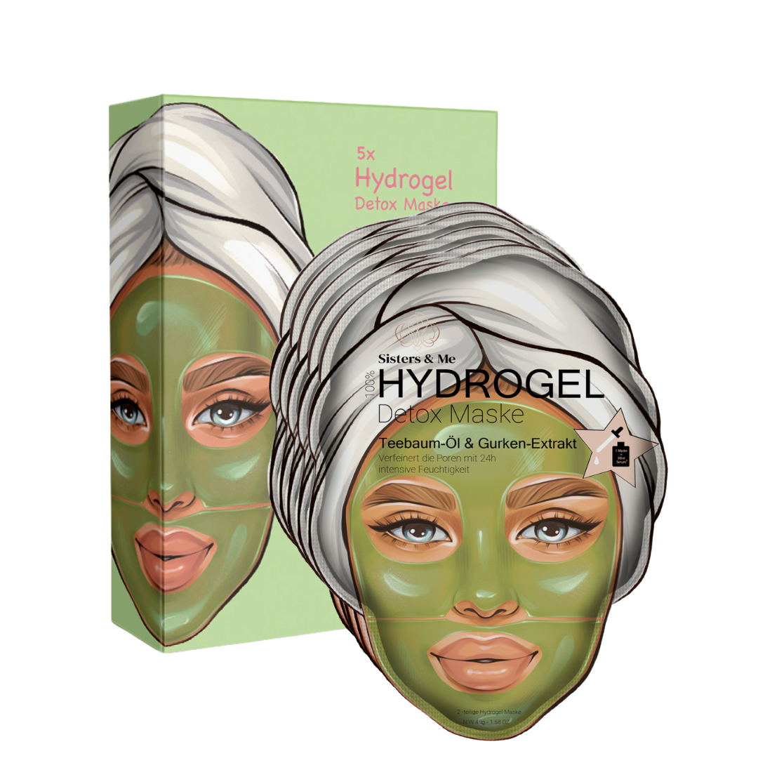 Sisters & Me Hydrogel Detox Masker – 2-delig gezichtsmasker