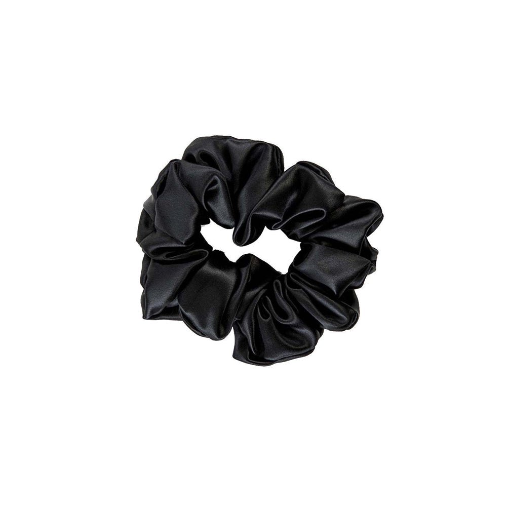 Ilks Zijden Scrunchie Zwart – 100% moerbeizijde
