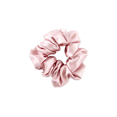 Ilks silk schrunchie roze