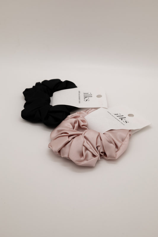 Ilks Zijden Scrunchie Roze – 100% moerbeizijde